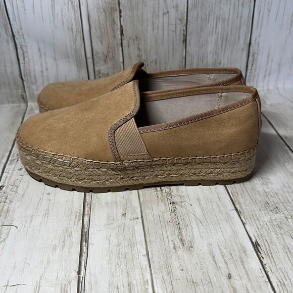 Circus by Sam Edelman Suede Espadrille Platform Tan Shoes size 7 - Picture 5 of 9